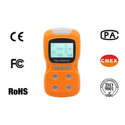 O2 CO H2S EX Gas Detector , Diffusion Rechargeable Multi Gas Monitor