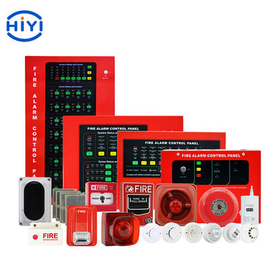Wireless Conventional Addressable Fire Alarm Panel LPCB CE Certification 220VAC